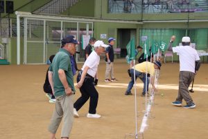 第37回但馬ドーム杯グラウンド･ゴルフ交流大会（決勝ラウンド） @ 全但バス但馬ドームドーム棟グラウンド